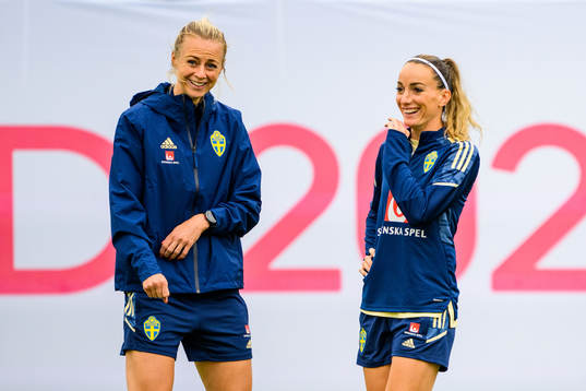 Amanda Ilestedt and Kosovare Asllani
