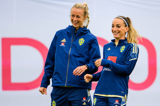 Amanda Ilestedt and Kosovare Asllani