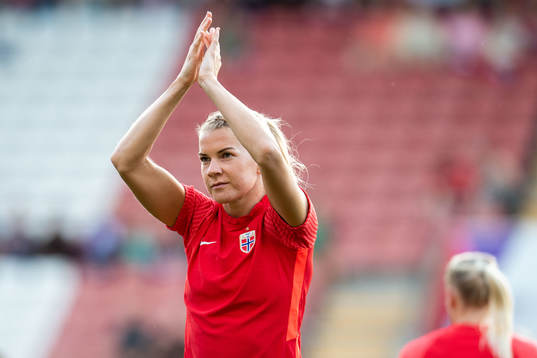 Ada Hegerberg of Norway warms up