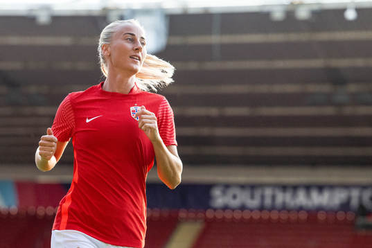 Anja Sønstevold of Norway warms up