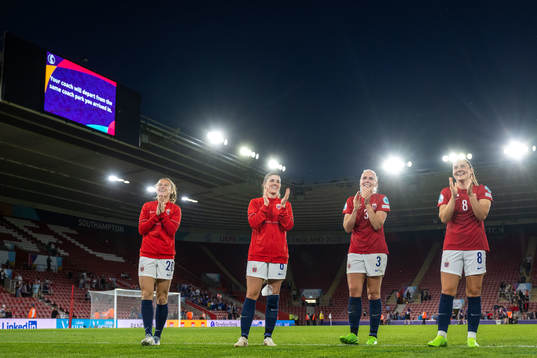 Synne Skinnes Hansen, Maren Mjelde, Maria Thorisdottir and