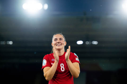 Vilde Bøe Risa of Norway celebrates