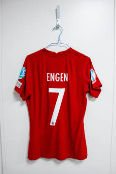 The kit of Ingrid Syrstad Engen of Norway in the dressing