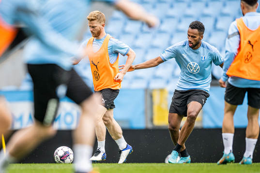 Anders Christiansen och Isaac Kiese Thelin