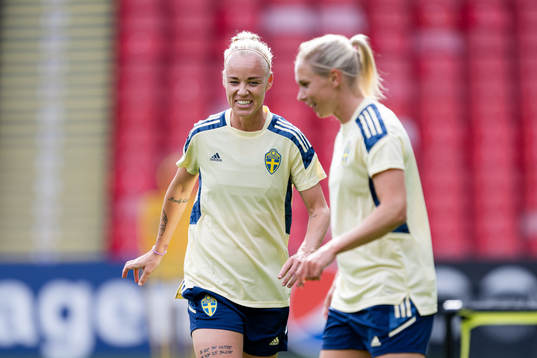 Caroline Seger and Jonna Andersson