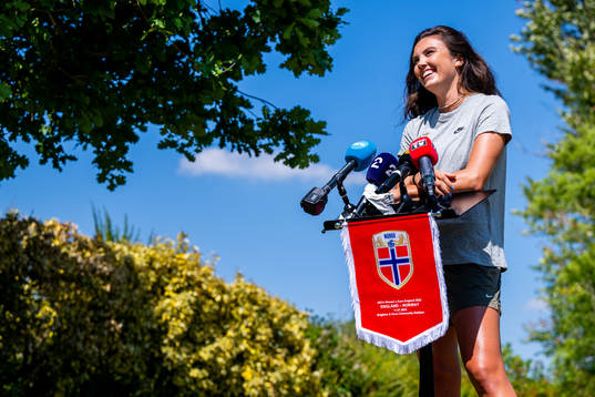 Bläddra bland fler bilder av UEFA Women's Euro 2022, day 3, Norway, press event