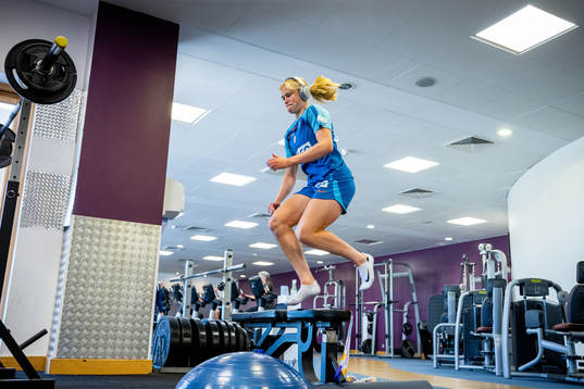 Julie Blakstad of the Norwegian national football team at a