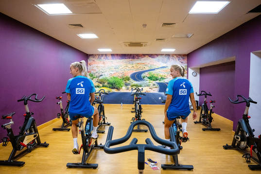 Anja Sønstevold and Amalie Eikeland of the Norwegian