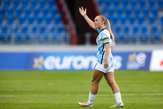 Julie Jorde of Norway reacts