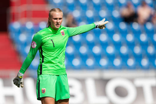Goalkeeper Selma Panengstuen of Norway