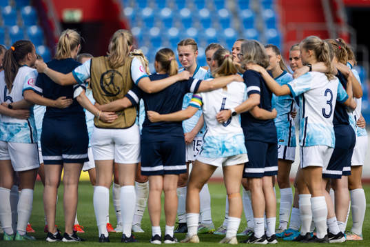 Players of Norway look dejected