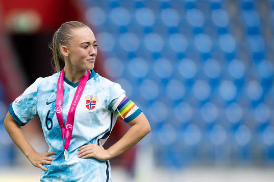 Julie Jorde of Norway looks dejected