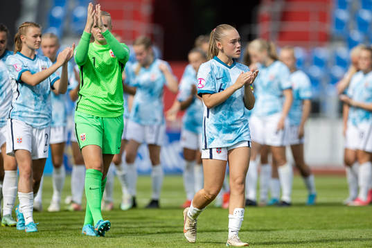 Julie Jorde of Norway looks dejected