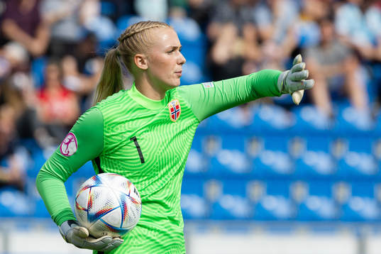 Goalkeeper Selma Panengstuen of Norway