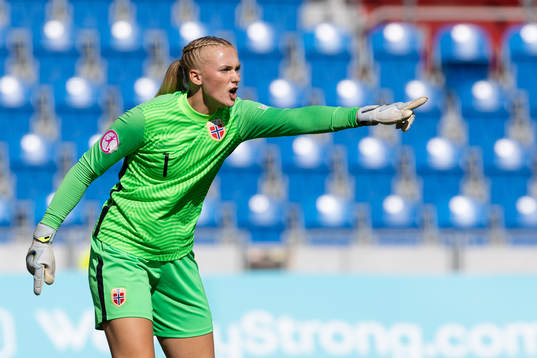 Goalkeeper Selma Panengstuen of Norway