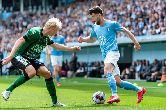 Varbergs Jon Birkfeldt och Malmö FFs Erdal Rakip