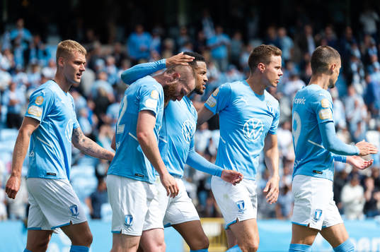 Malmö FFs spelare jublar