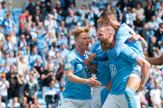 Malmö FFs Anders Christiansen, Jo Inge Berget och Veljko