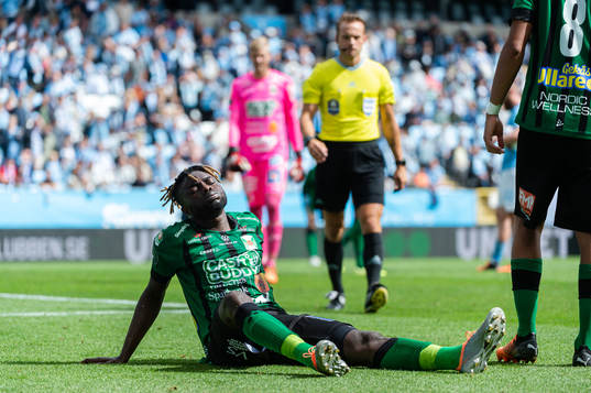 Varbergs Gideon Mensah deppar