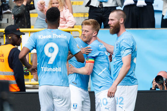 Malmö FFs Anders Christiansen jublar
