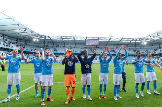 Malmö FFs spelare jublar