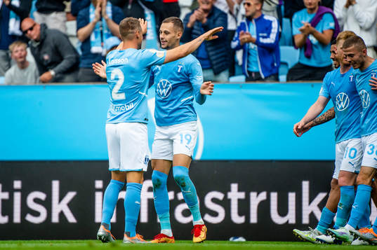 Malmö FFs Veljko Birmancevic jublar