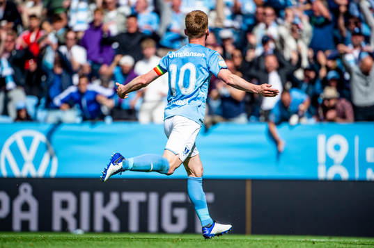 Malmö FFs Anders Christiansen jublar