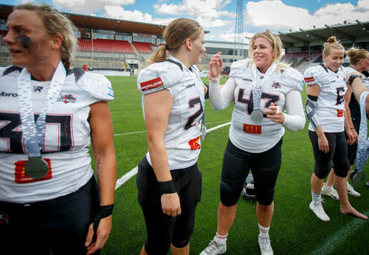 Örebro Black Knights spelare deppar