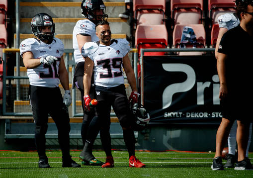 Örebro Black Knights spelare deppar