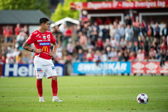 Degerfors Diego Campos straff