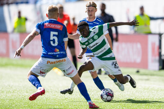 Norrbys Albin Sundgren och Västerås Davi Burubwa