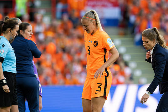 Stefanie Van Der Gragt  of Netherlands in pain