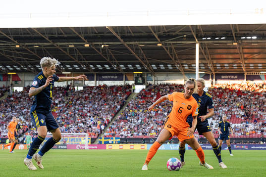 Lina Hurtig and Jonna Andersson of Sweden against Jill