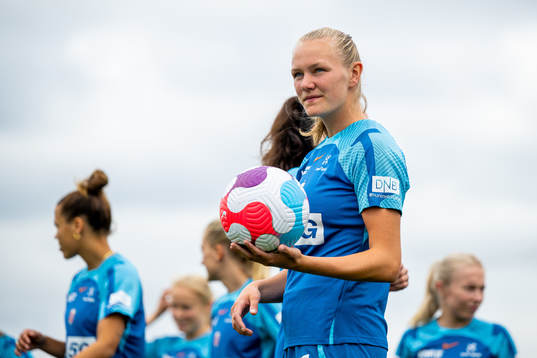 Frida Maanum of the Norwegian national football team at a