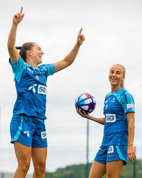 Vilde Bøe Risa and Anja Sønstevold of the Norwegian