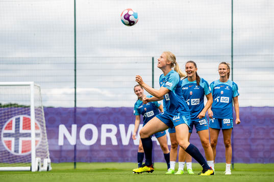 Julie Blakstad of the Norwegian national football team at a
