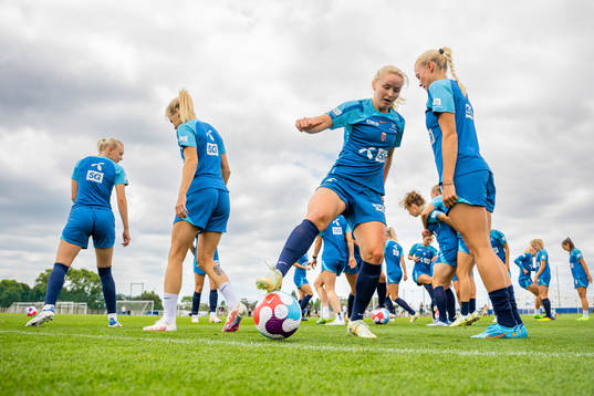 Anna Jøsendal of the Norwegian national football team at a