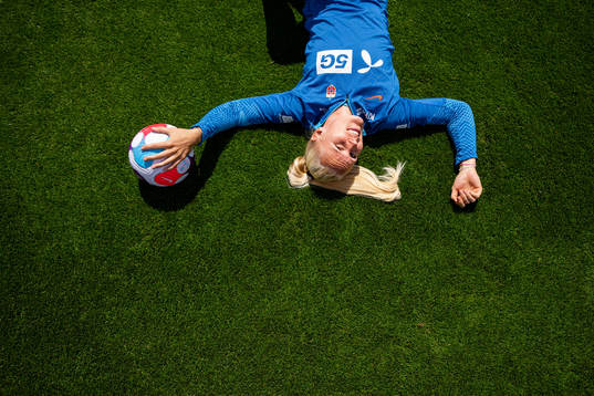 Maria Thorisdottir of the Norwegian national football team