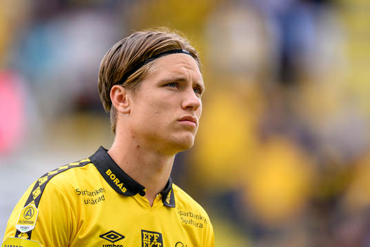 Elfsborgs Oliver Zanden vid lineup innan fotbollsmatchen i