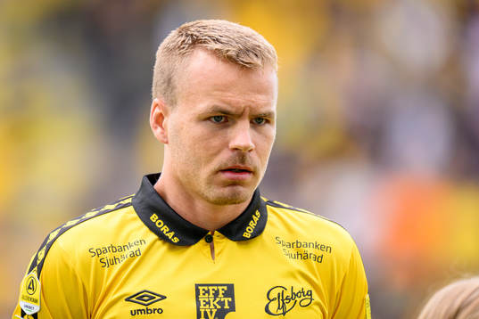 Elfsborgs Gustav Henriksson vid lineup innan