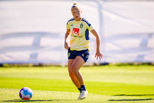 Hanna Bennison of the Swedish national football team at a