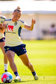 Hanna Bennison of the Swedish national football team at a