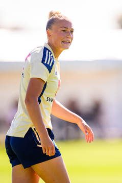 Hanna Bennison of the Swedish national football team at a