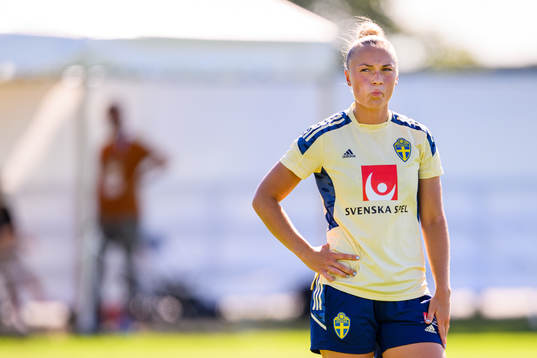 Hanna Bennison of the Swedish national football team at a