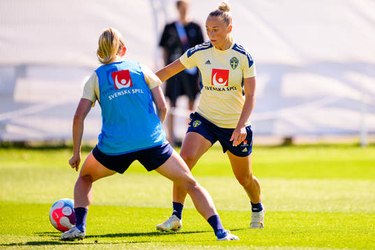 Hanna Bennison of the Swedish national football team at a