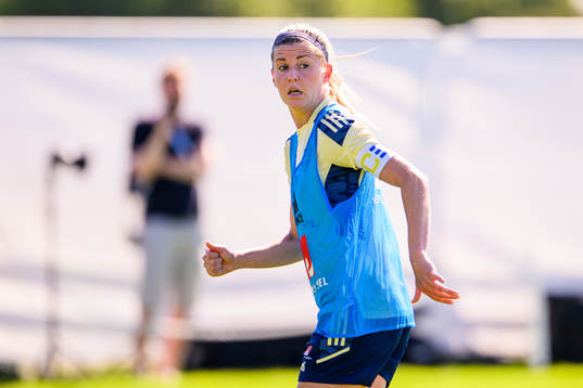 Olivia Schough of the Swedish national football team at a