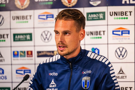 Sirius tränare Daniel Bäckström