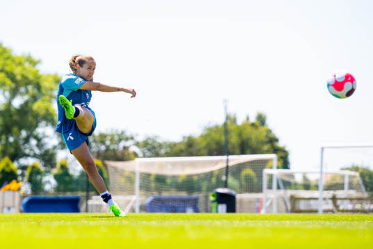 Guro Reiten of the Norwegian national football team at a