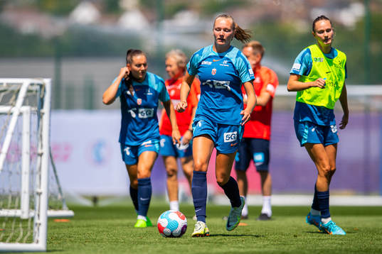 Frida Maanum of the Norwegian national football team at a