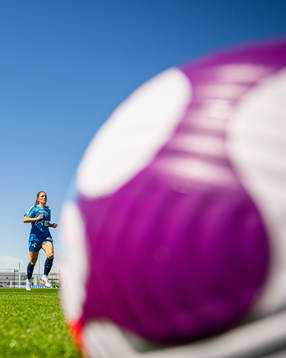 Maren Mjelde of the Norwegian national football team at a